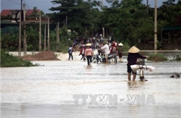 Nghệ An: Di dời dân vùng bị ngập lụt đến nơi an toàn 
